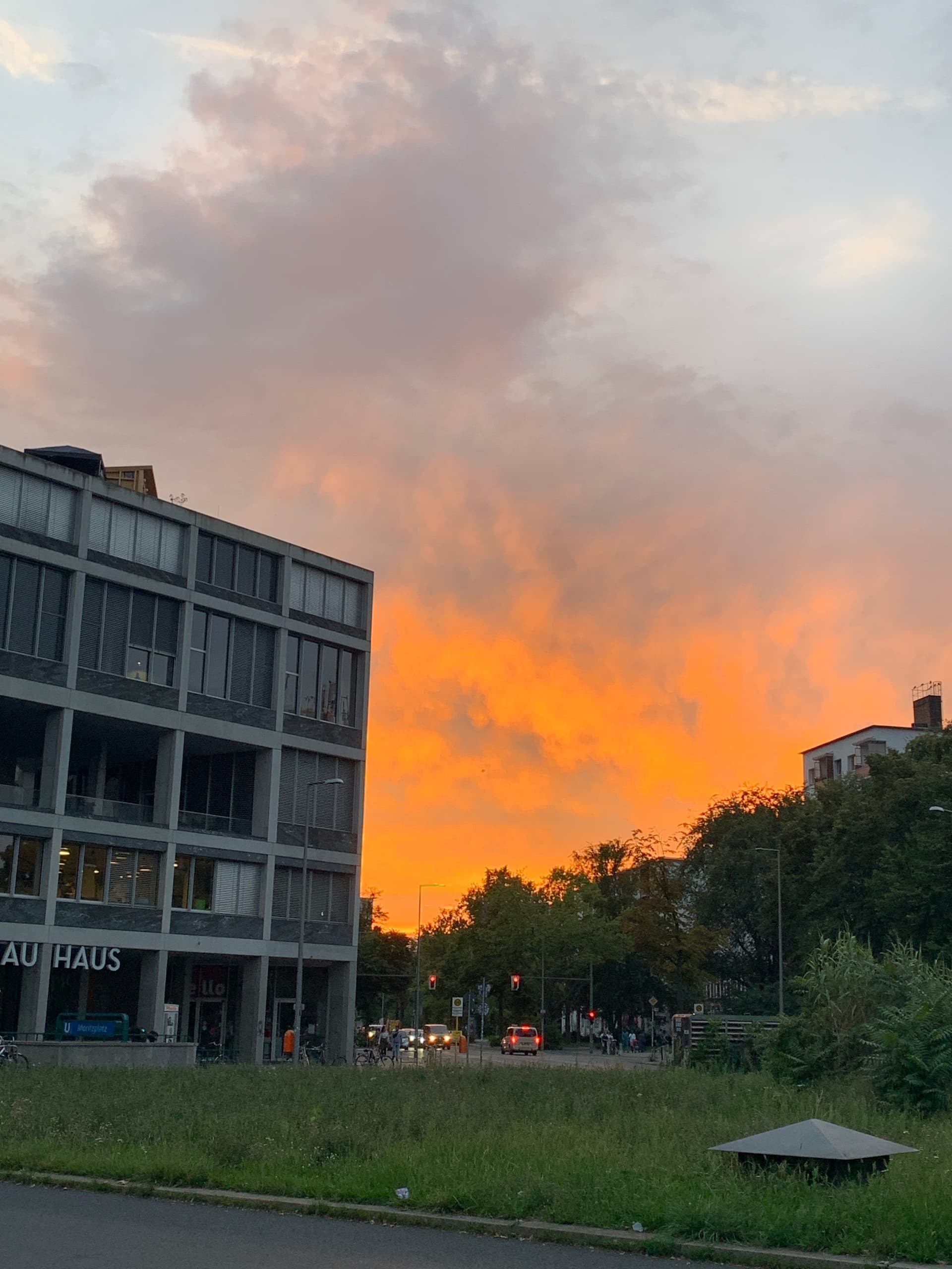 Beautiful sunset in Berlin, Germany